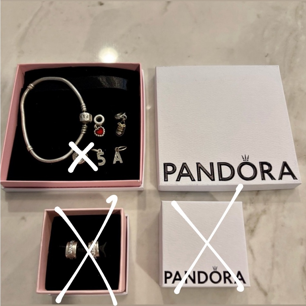 Pandora Silver Charm Bracelet Set